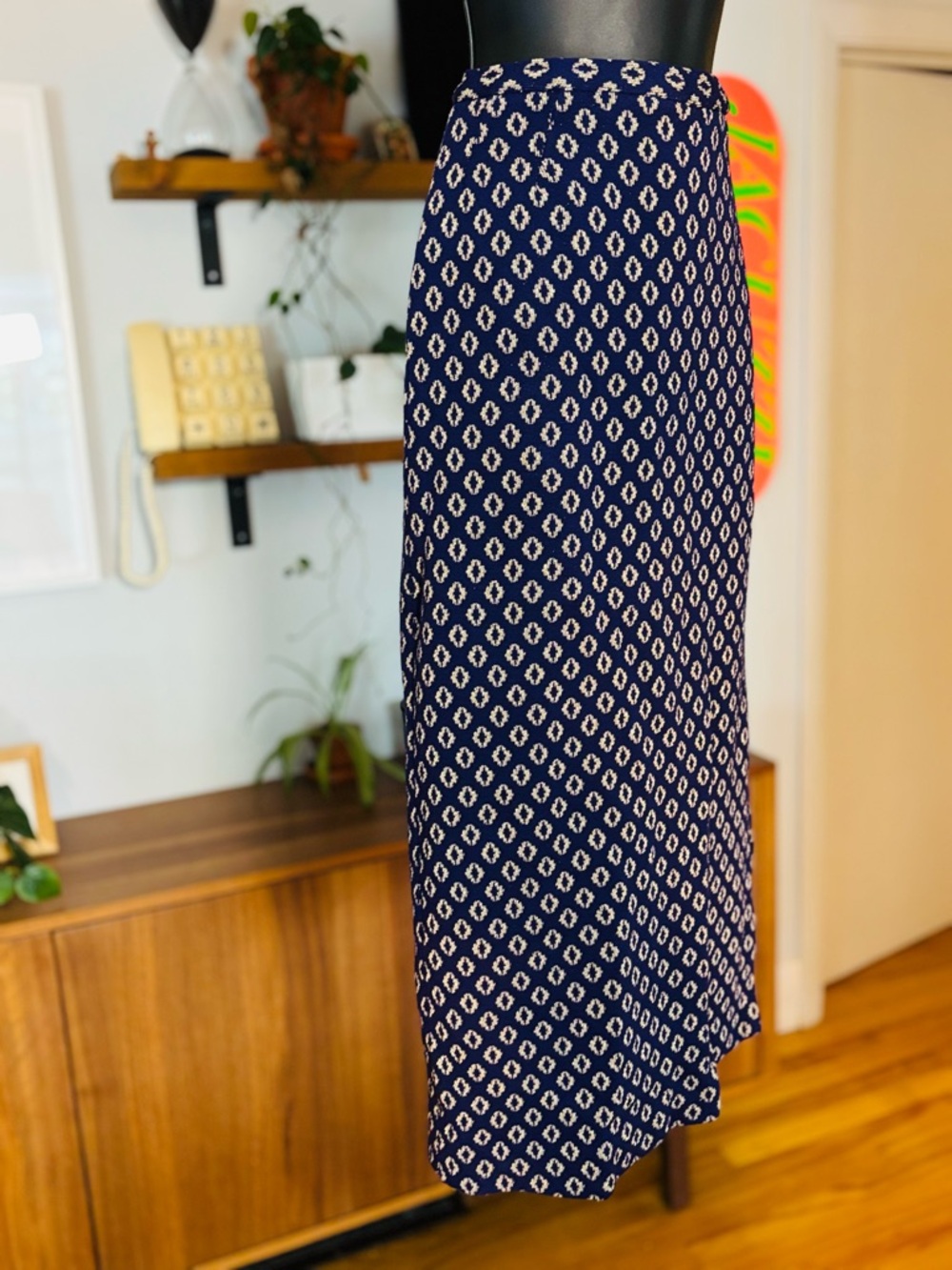VTG 100% pure wool Tricosa Purple & Gold Wool Pencil Skirt , 100% Pure Wool - Picture 5 of 8